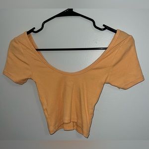 Pacsun light orange crop top
